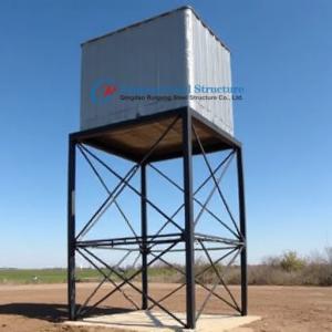 Quality Pressed Steel Water Tank Tower With 8m High Steel Tower Water Tank Holder wholesale
