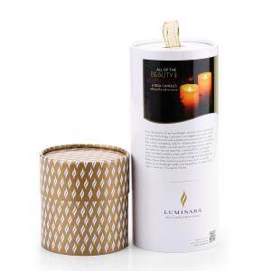 Quality Debossing UV Matte Lamination Round Paper Tube Box Rigid Paper SGS wholesale