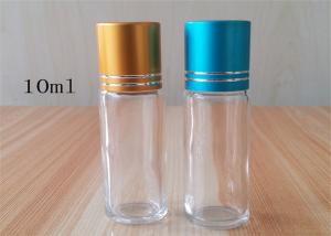 Quality Rainbow Blue Green Glass Roller Bottles Pilfer - Proof Thick Glass Body wholesale