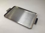 SS 201 304 316 Perforated Baking Tray Silver Color For Bbq And Household