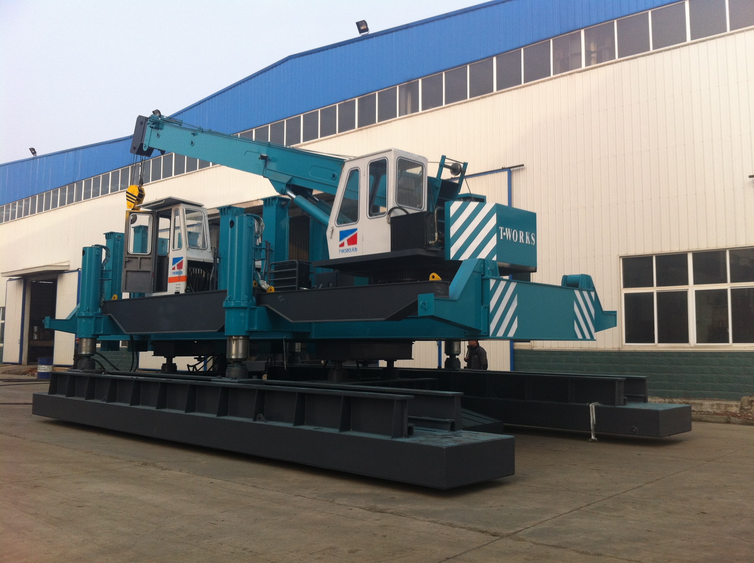 Rotary Hydraulic Piling Machine Fast Piling Speed 500T Piling Capacity