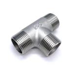 Casting Stainless Steel Tee Fitting for Water Plumbing Pipe Male Female Threads