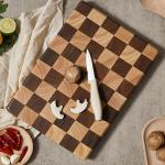 Squares Thickened 4cm Solid Wood Cutting Board Household