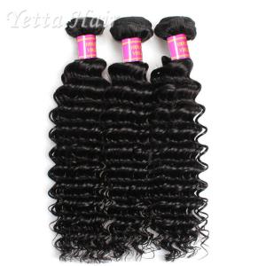 Quality Deep Wave Cambodian Grade Peruvian Virgin Hair Natural Black No Terrible Smell wholesale