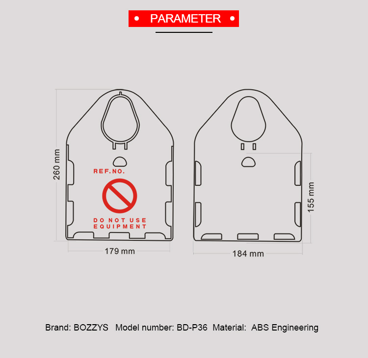 ABS Material Scaffold Safety Tags , Customized Width Lock Out Tag Out Tags