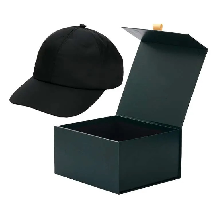 Customized Paper Gift Packaging Boxes Eco Friendly Baseball Cap Packaging Box