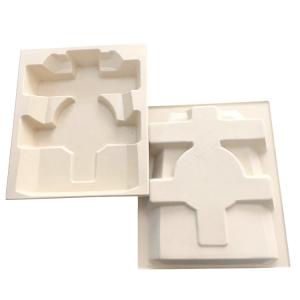 Quality Sustainable Bagasse Corrugated Cardboard Trays Oilproof Waterproof wholesale