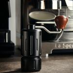 STAINLESS STEEL Portable Coffee Grinder for Modern Style Metal Utensils and Wood
