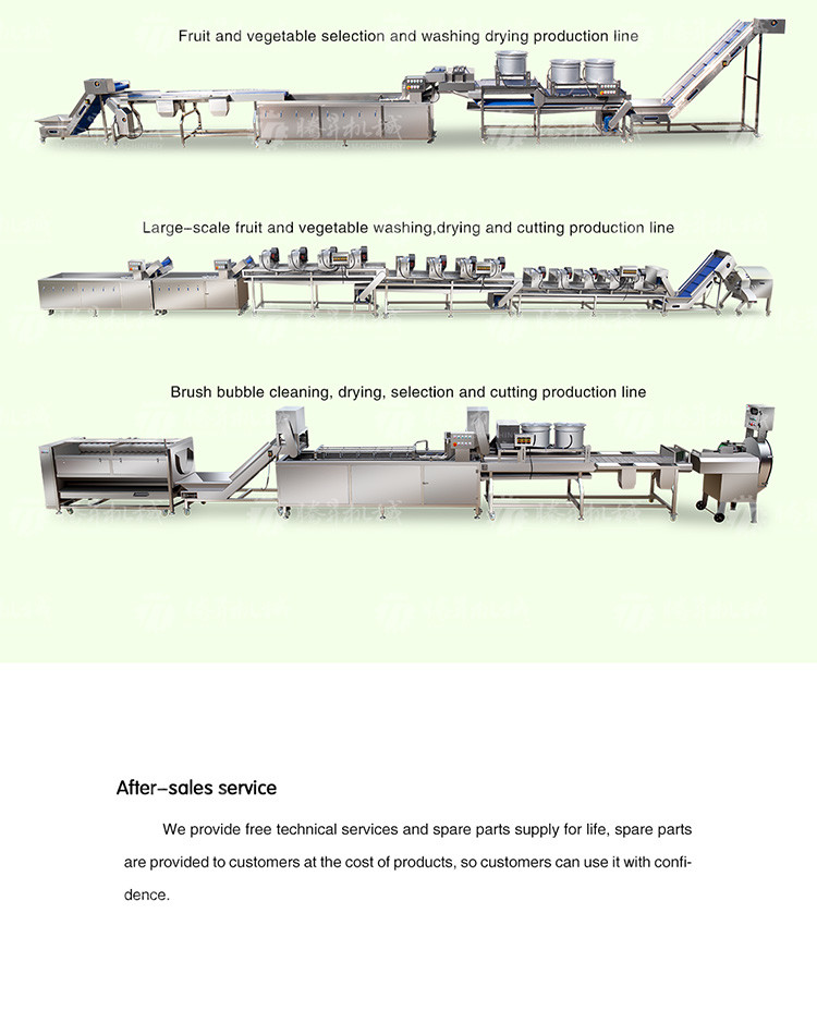 Customized Potato Fruit And Vegetable Processing Line