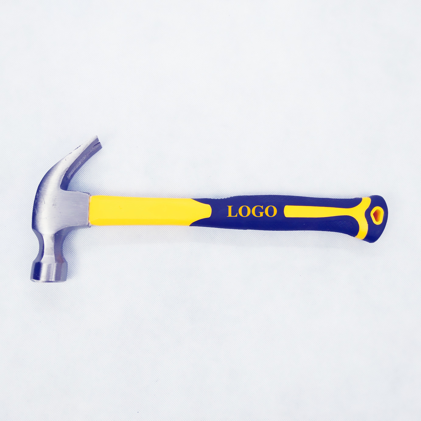 16OZ Forged Carbon Steel Materials Claw Hammer With Yellow Color Grade A Plastic Handle(XL0014-YELLOW)