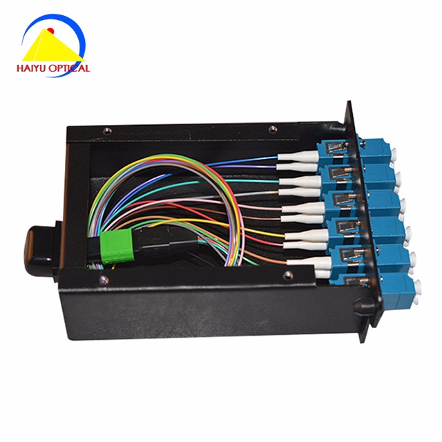 1RU 19" 96 Port Duplex LC Mtp Mpo Fiber Patch Panel