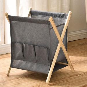 Quality 34x24x45cm Newspaper Rack Storage Bookshelf Rack With Cloth Bags wholesale