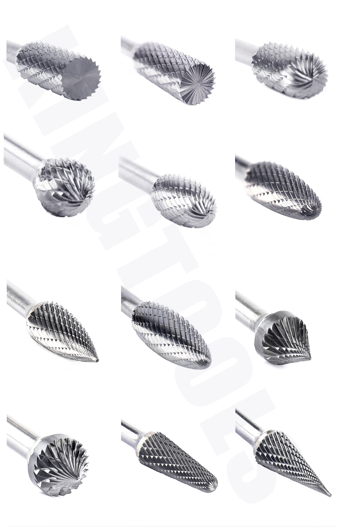 Tungsten Carbide Burr Double Cut 6mm Shank for Metal Grinding