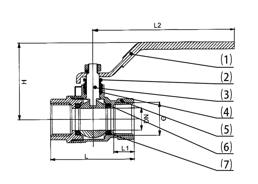 Full Port Brass Ball Valve For Oil Gas Water NPT/BSP Female Thread
