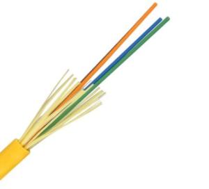 Quality Yellow Fiber Optic Cable 14 Core tight buffer or loose tube indoor cable GJFJV-14B1 9/125 wholesale