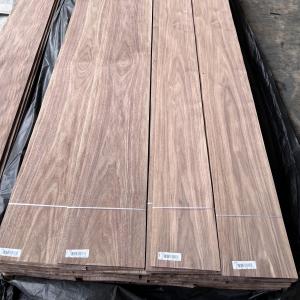 Quality Natural veneer clear texture mountain pattern black walnut veneer for Interior decor plywood face board wholesale