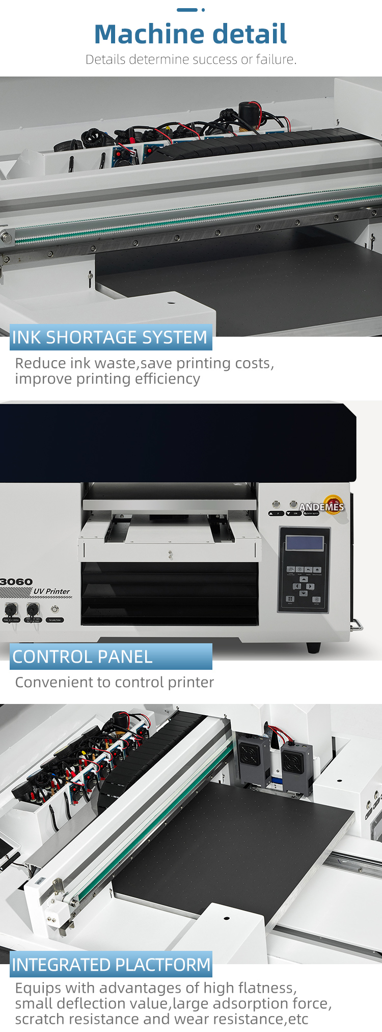 Digital 3060 A3 Uv Flatbed Printer DTF Printer Crystal Label Printer Machine Roll To Roll Printing