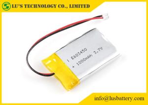 Quality LP603450 3.7v 1000mah Rechargeable Lipo Batteries For Tablet OEM ODM wholesale