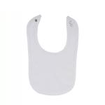 Blank Polyester Cotton Sublimation Baby Bib For Sublimation Heat Transfer