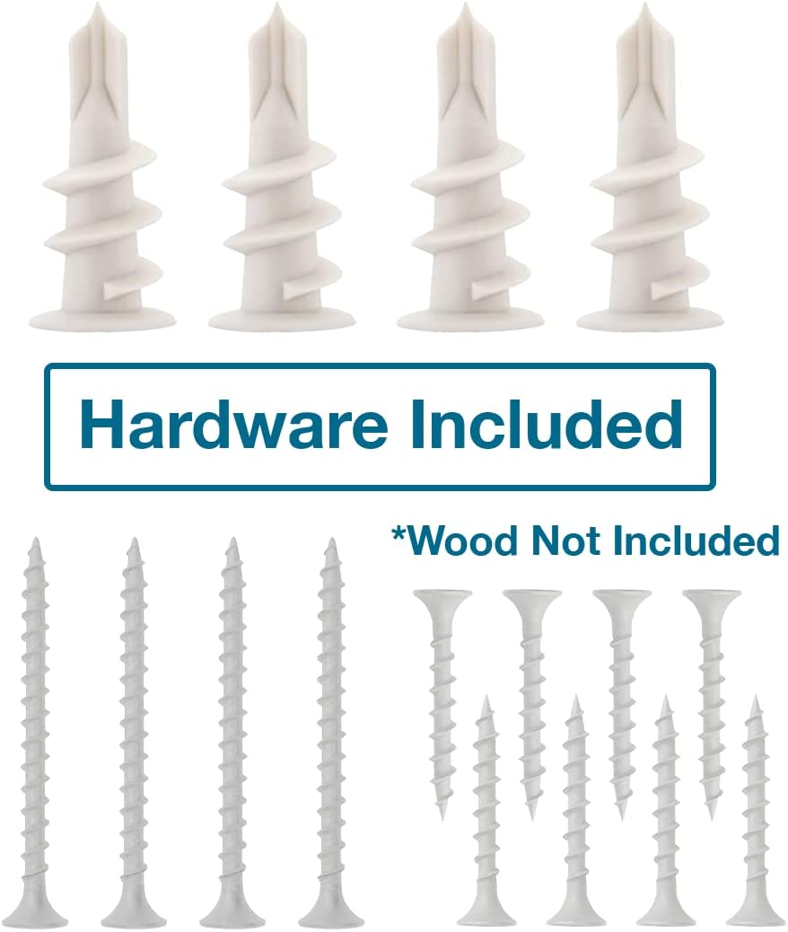 Powder Coated Steel Heavy Duty DIY Shelf Bracket for Farmhouse Style Floating Wall Shelves