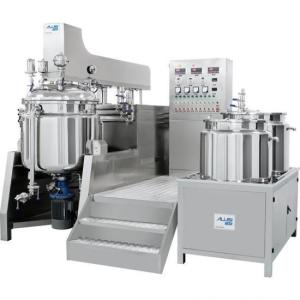 Quality Steam heating Vacuum Emulsifier Mixer , 500L Cosmetic Cream Mixer Machine wholesale