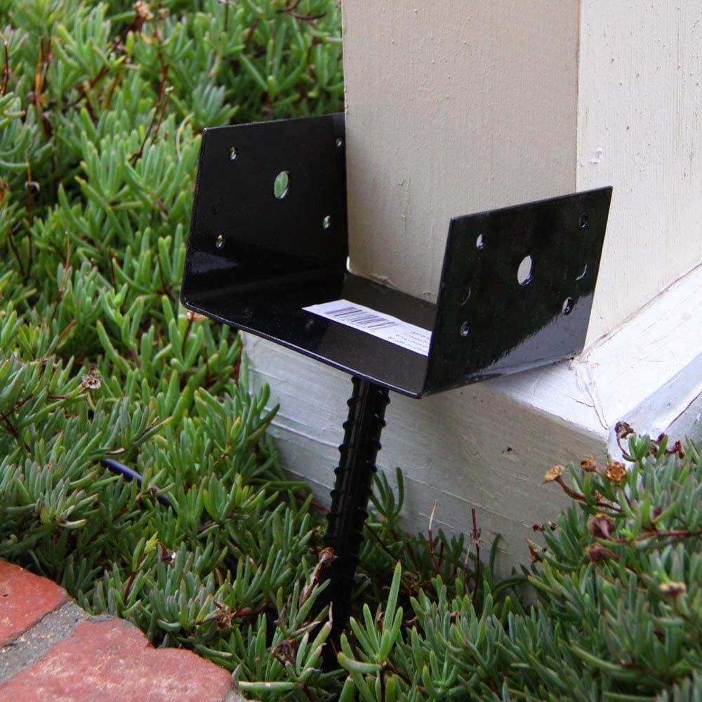 U-Shaped 4x4 Column Anchor Concrete Bracket Ideal for Terrace Gazebo Installation