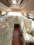 Pneumatic Folding Door Coaster Bus Motorhome Transport 19 Seats New Color Design