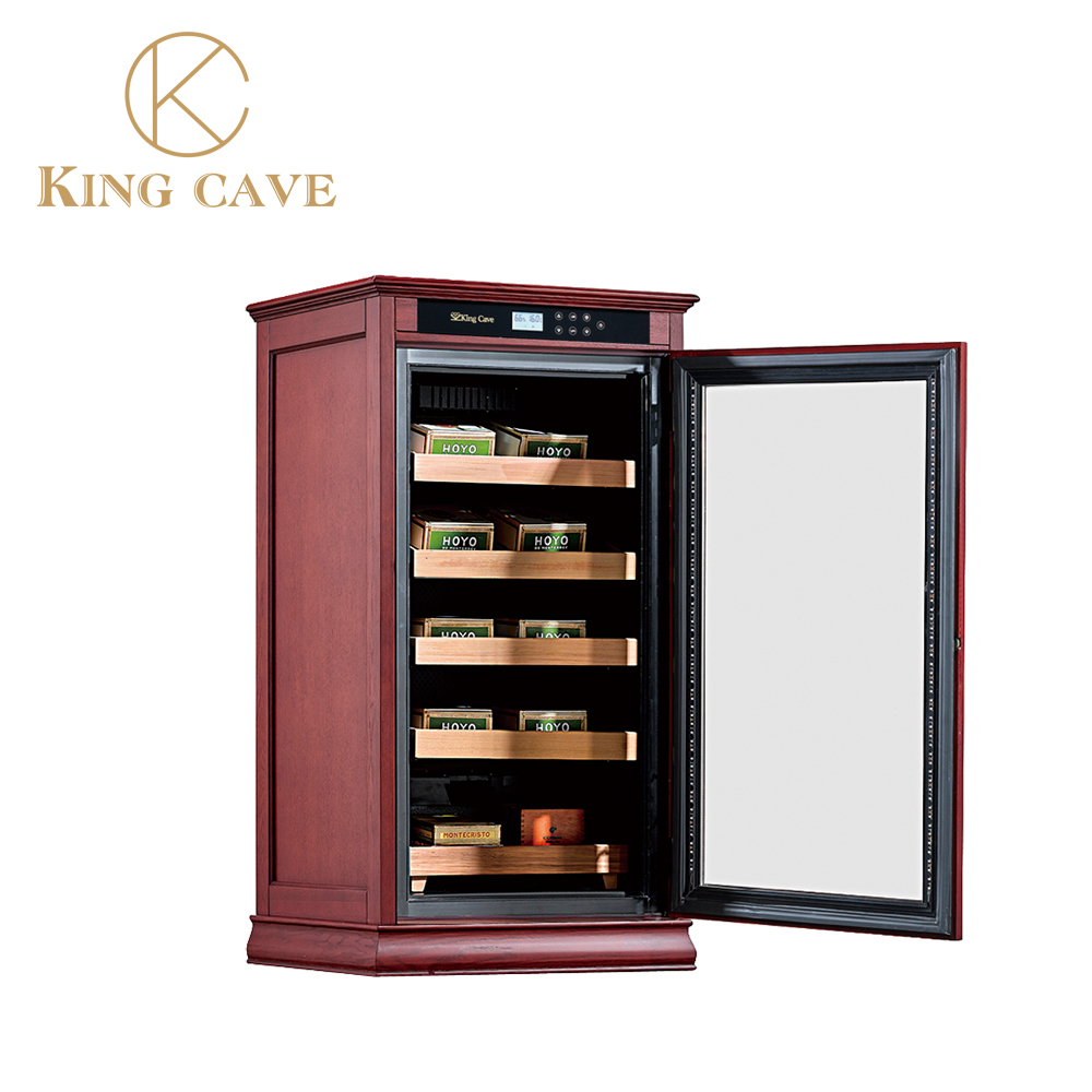 Premium Quality Rose Wood Cigar Humidor Cabinet With Single Glass Door 