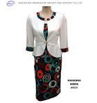 Yellow/White jacket Color circle plus size clothing