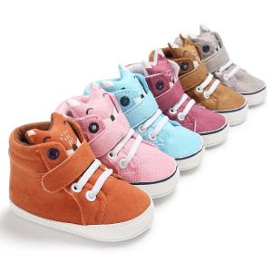 Quality New designed Cotton fabric Cute Cartoon 0-2 years prewalker shoes baby wholesale
