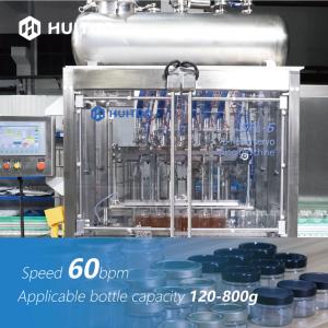 China Automatic Glass Jar Bottle 6 Head Servo Piston Filler For Syrup Honey on sale