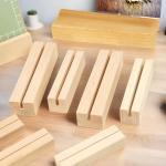 Assorted Wooden Calendar Base Photo Base Trading Card Stand Wooden Menu Card