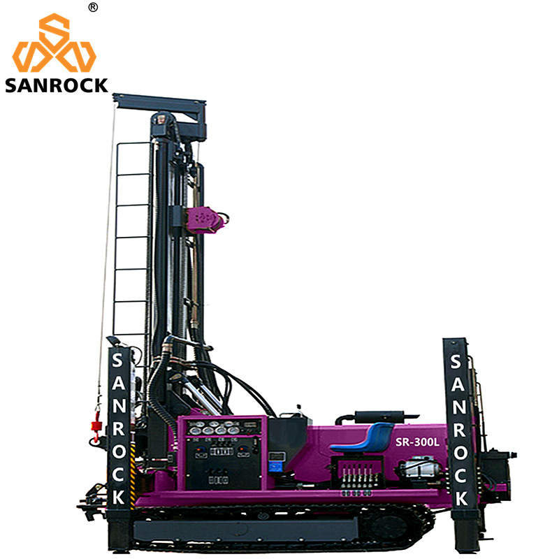 Deep Water Well Equipment Full Hydraulic Borehole 300m Crawler Water Well Drilling Rig
