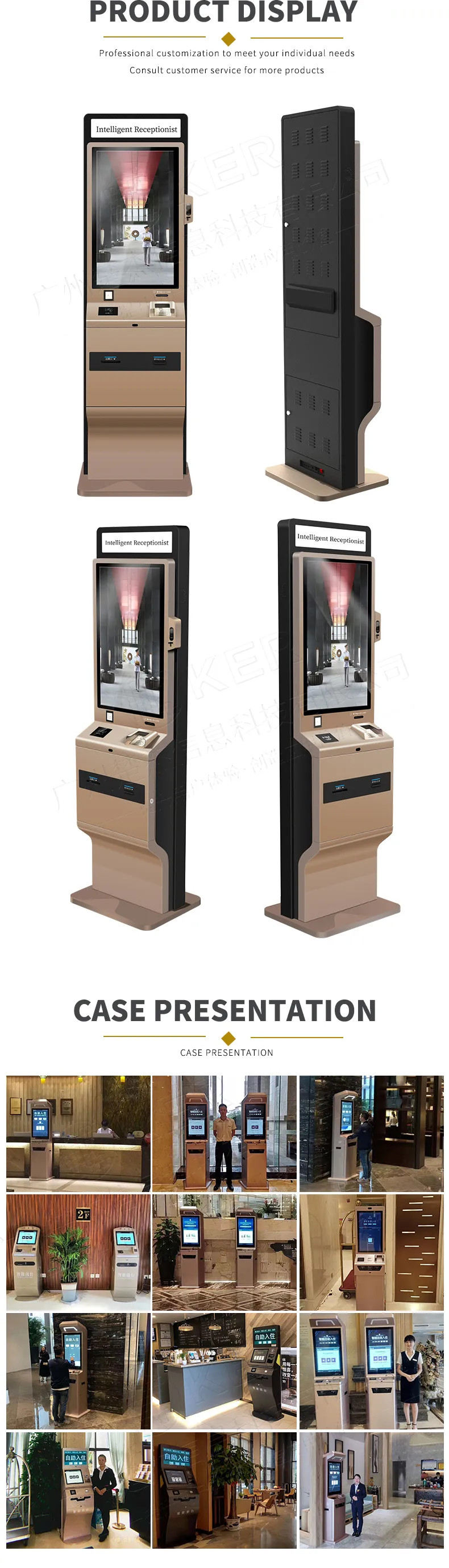 Customize Ic Id Card Reader Card Issuer Qr Code Scanner Hotel Terminal Self Service Kiosk