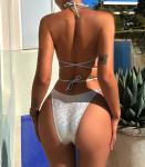 Solid Bikini Swimwear For Women Ideal For Beach Vacation Sexy The New Type