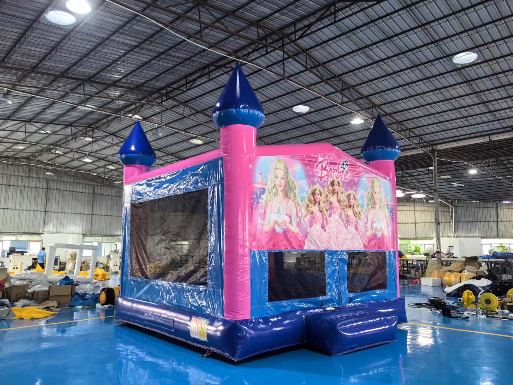 4x4m Barbie Bouncy House Inflatable Bouncing Castle For Kids Jumping Castle