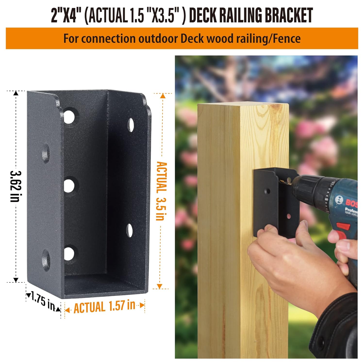 Silver Round End Cap Bracket for Stainless Steel Deck Railing Connectors and Brackets