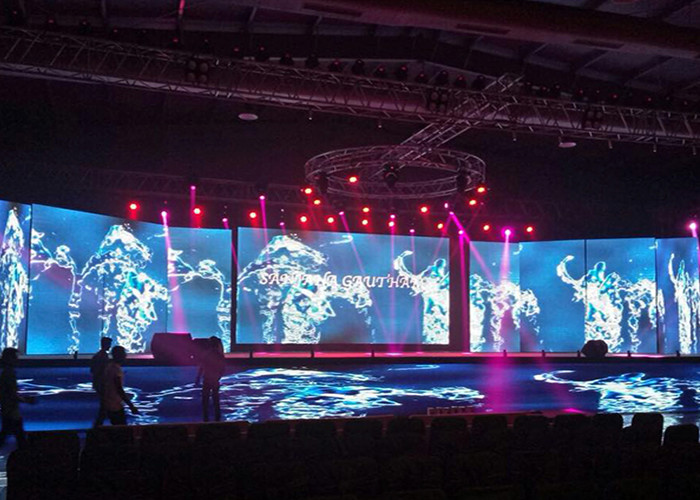 P3.91 Giant Video Wall 64x64 Dots Outdoor Led Display Screen For Rent