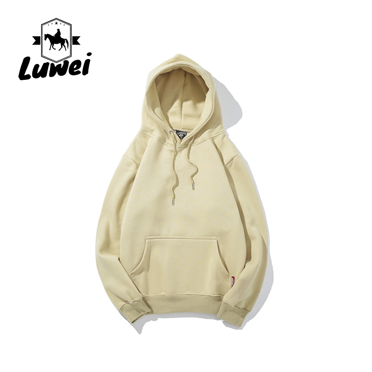 Streetwear Knitted Blank Custom Logo Cotton Black 320g Fitted Gym Over Size Pullover Tracksuit Mans Hoodies