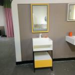 Artificial Stone Bathroom Sink Cabinets Wood And Iron Baking
