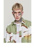 Green Hawaiian Floral Digital Print Shirt Regular Fabric