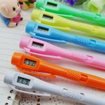 2015 Promotion Logo Custom Plastic LED Ballpen, stock price led light pen