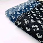 OEM Blue Damask Jacquard Denim Fabric For Women Garment 9.5oz