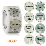Coated Paper Decorative Seal Label Round Paper Self Adhesive Sticker 2.5*2.5cm