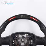 LED OEM Ford Raptor Carbon Steering Wheel Red Black Leather