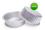 3000ml round aluminum foil sealed box