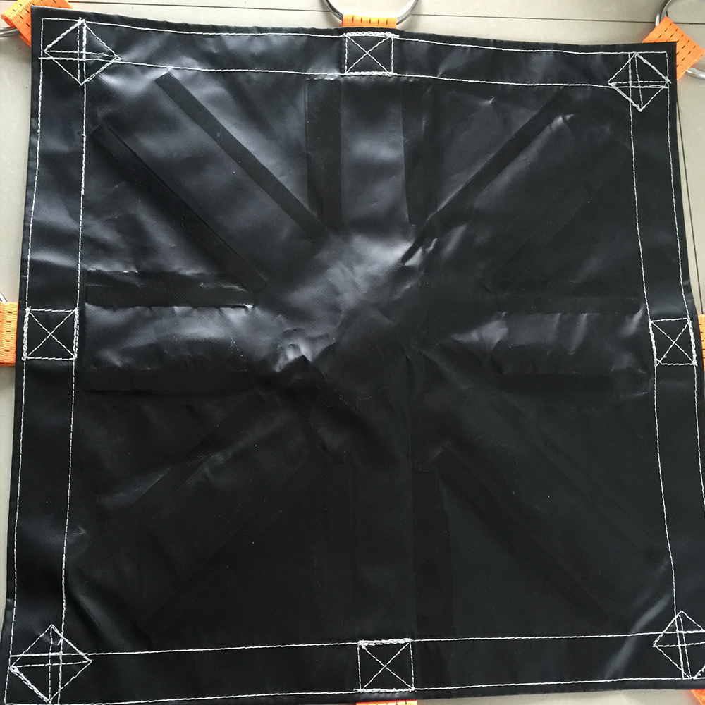 Anti Slip PVC Vinyl Tarp 6X6m PVC Snow Removal Tarpaulin Matte 18oz Tarp