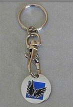 Quality Offset Pad Printing 1.2mm Imitation Cloisonne Promotional Metal Keyrings wholesale