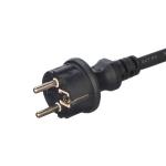Oxygen Free Bared Stranded Copper Conductor Material AC Power Cord for Outdoor