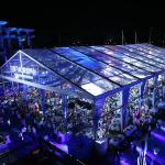 500 Person Tent Aluminum 20x25m Outdoor Glass Span Hot Dip Galvanized Steel
